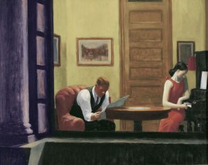 EDWARD HOPPER "Room In New York" oil on canvas, 29 x 36" Sheldon Memorial Art Gallery and Sculpture Garden University of Nebraska-Lincoln UNL-F. M. Hall Collection