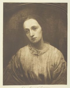 Julia Margaret Cameron, 1852, printed circa 1893. [Portrait of the pioneering British photographer Julia Margaret Cameron by her son]. Photogravure, plate 14 from the album "Lord Tennyson and his Friends" (1893); edition 138/140. Artist Henry Herschel Hay Cameron. (Photo by by Heritage Art/Heritage Images via Getty Images)